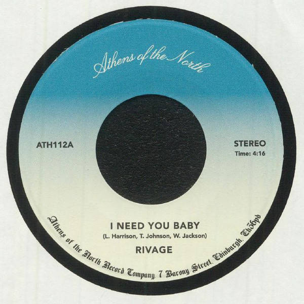 Rivage - I Need You Baby - Athens Of The North - ATH112