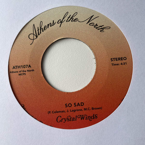 Crystal Winds - So Sad - Athens Of The North - ATH107