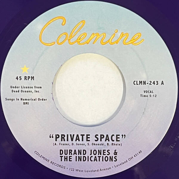 Durand Jones & The Indications - Private Space - Colemine Records - CLMN-243