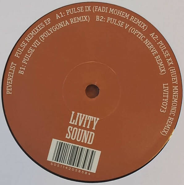 Peverelist - Pulse Remixes - Livity Sound - LIVITY073