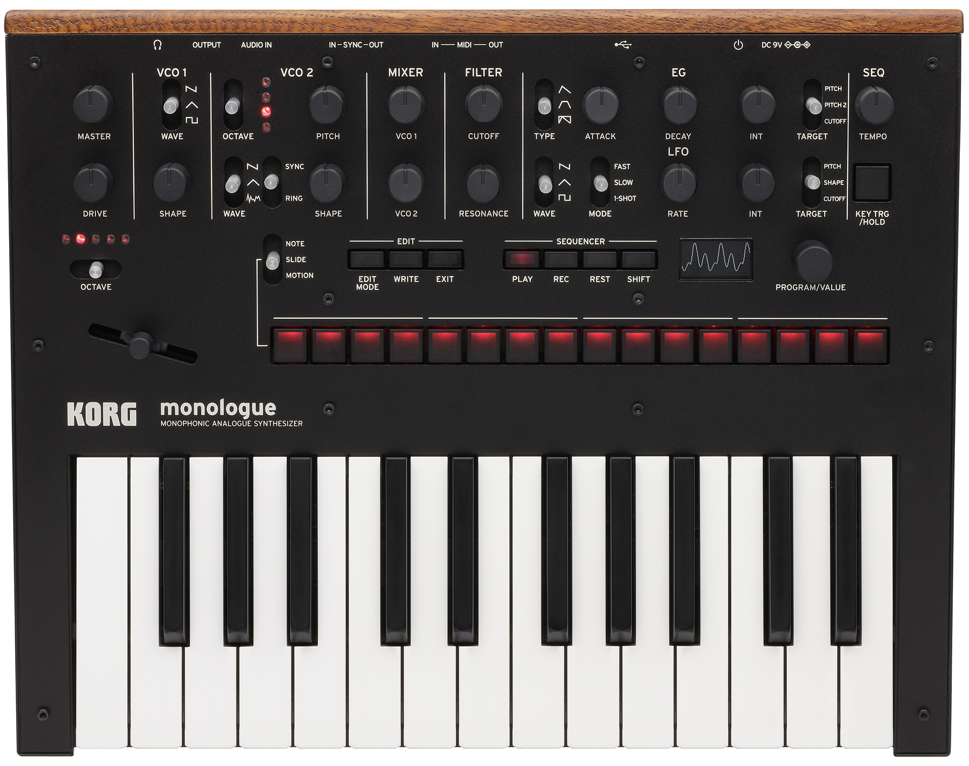 Korg Monologue Synthesizer (Black)